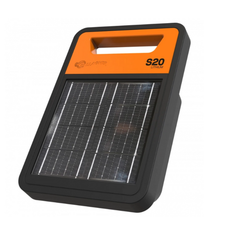 Gallagher S20 Solar Energizer - Lithium Battery Powered Fence Energiser, 0.2J Output