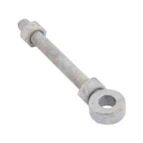 Galvanised Eye Bolt G19668 - 150 x 32mm with 2 Nuts for Gate & Structural Use