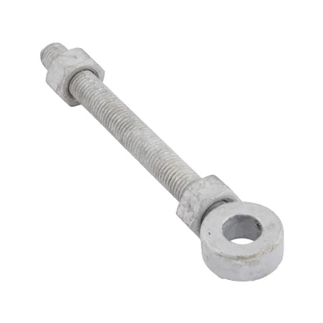 Galvanised Eye Bolt G19668 - 150 x 32mm with 2 Nuts for Gate & Structural Use