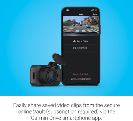 Garmin Dash Cam Mini 3 - Compact 1080p Dash Cam with Polariser & Voice Control