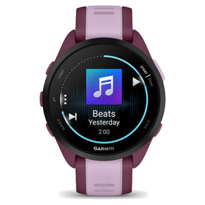 Garmin Forerunner 165 Music Smartwatch - Berry & Lilac | GPS Running Watch with Music & AMOLED Display