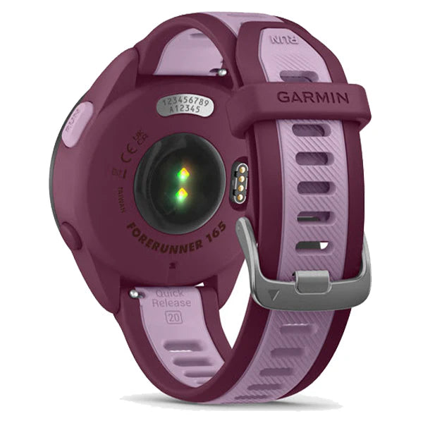 Garmin Forerunner 165 Music Smartwatch - Berry & Lilac | GPS Running Watch with Music & AMOLED Display