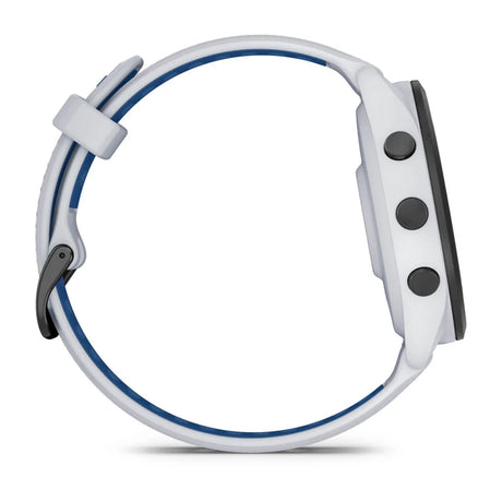 Garmin Forerunner 265 Running Watch - Black Bezel with Whitestone Case & Whitestone/Tidal Blue Band
