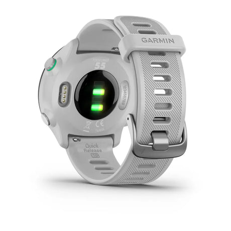 Garmin Forerunner 55 GPS Smartwatch White| Lightweight, Long Battery Life, Advanced Training Features