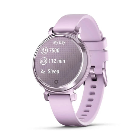Garmin Lily 2 Smartwatch - Metallic Lilac Bezel & Lilac Silicone Band