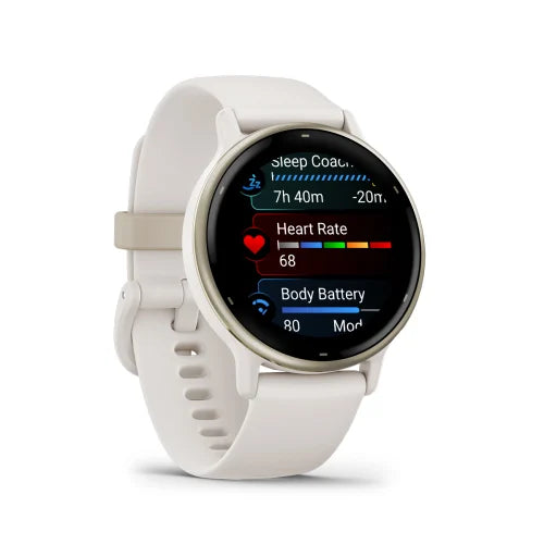 Garmin vívoactive 5 Fitness Smartwatch Cream | AMOLED Display & 11-Day Battery Life