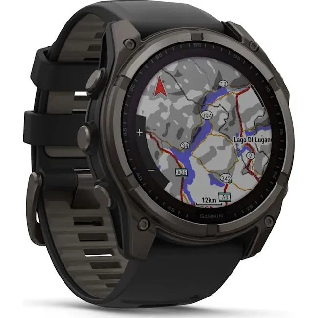Garmin fēnix 8 51 mm Sapphire Solar - Carbon Gray Titanium / Black Sport Loop