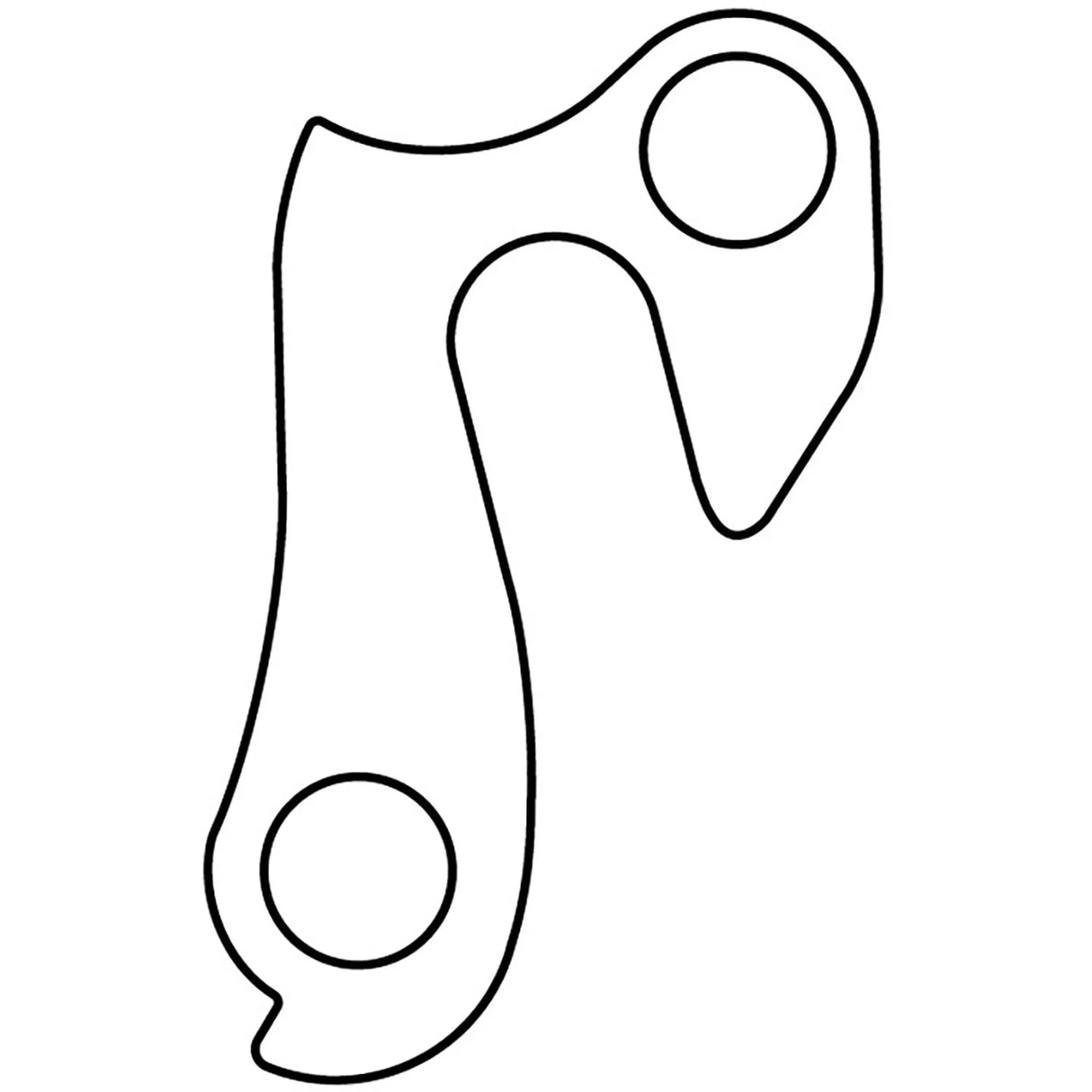 Gear Hanger GH-033 | Alloy Derailleur Hanger | 1 Fastener | Multi-Brand Fit | M Part