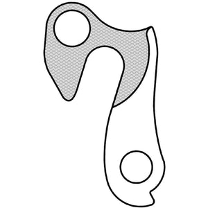 Gear Hanger GH-033 | Alloy Derailleur Hanger | 1 Fastener | Multi-Brand Fit | M Part