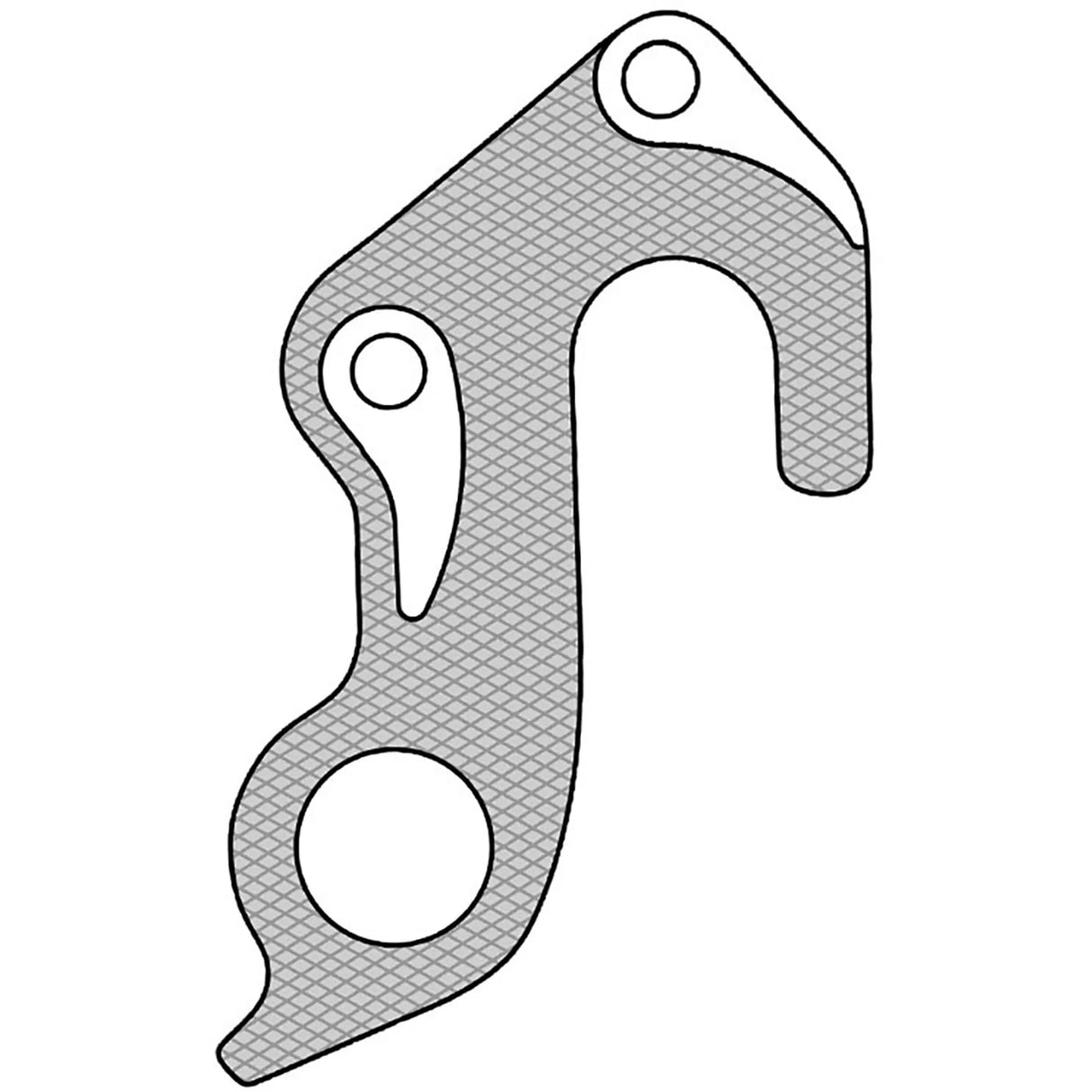 Gear Hanger GH-266 | Focus, Kalkhoff, Raleigh Compatible | 6061 Alloy | 2 Fasteners