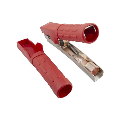 Genfitt G1091 Crocodile Clip - 600A | Red | Insulated Rubber Handle