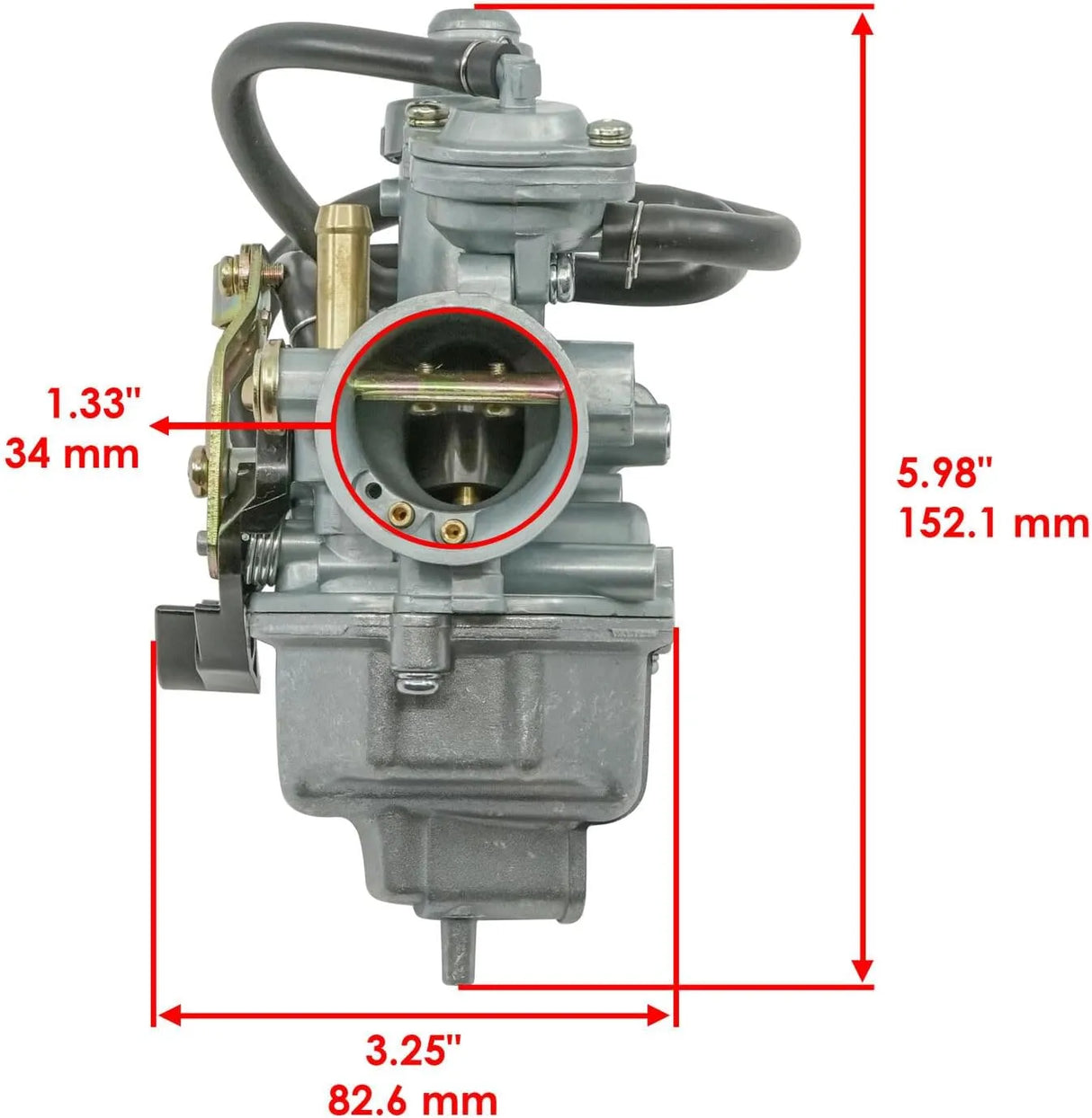Genuine Honda OEM Carburetor 16100-HS0-A01 for ATV Recon 250 TRX250 (2016-2022)