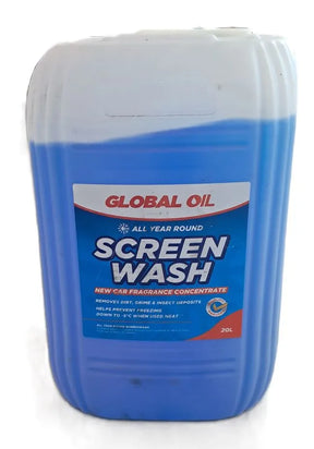Global Oils 20L Screenwash - High-Performance All-Weather Windscreen Cleaner