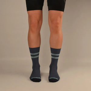 NMDK GO FAST STRIPES Socks - Blue Steel | Performance PROLEN Yarn Cycling Socks