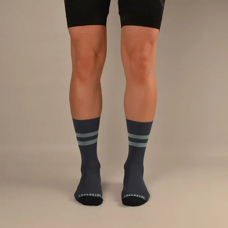 NMDK GO FAST STRIPES Socks - Blue Steel | Performance PROLEN Yarn Cycling Socks
