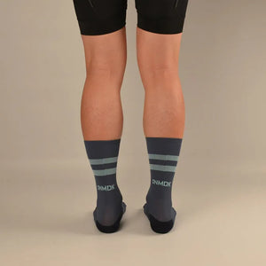 NMDK GO FAST STRIPES Socks - Blue Steel | Performance PROLEN Yarn Cycling Socks