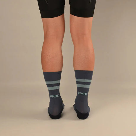 NMDK GO FAST STRIPES Socks - Blue Steel | Performance PROLEN Yarn Cycling Socks