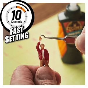 Gorilla Super Glue Micro Precise 5g - Fast-Setting, Impact-Tough Glue for Precise Application