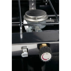 GoSystem Dynasty Trio Family Camping Stove - Double Hob & Grill with Piezo Ignition