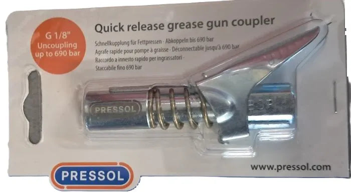 Grease Quick Release Coupler 1/8in BSP - G18697 Heavy-Duty 4-Jaw Fitting
