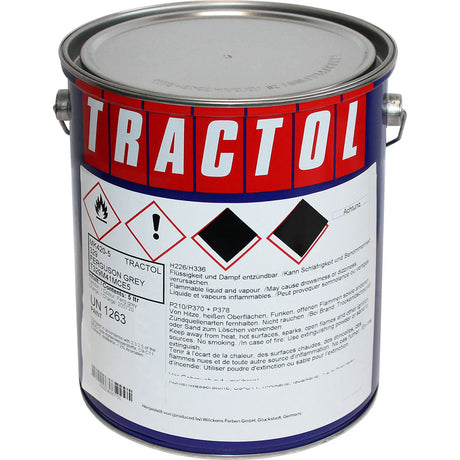 Tractol Ferguson Grey High Gloss Paint (T329) 1 Litre - Durable Finish for Agricultural & Construction Equipment - MK420
