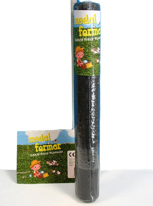 Model Farmer Grass Play Mat 48cm x 60cm - Realistic Artificial Grass for Toy Farms
