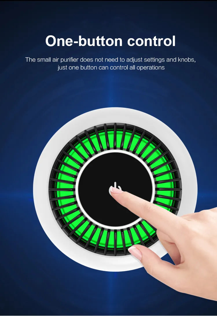 Kinscoter Portable Air Purifier Air Cleaner Car Air Purifier
