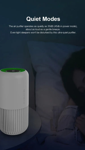 Kinscoter Portable Air Purifier Air Cleaner Car Air Purifier