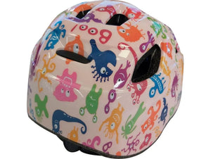 HEADGY Monsters Helmet - Pink (48-54 cm) – Fun, Safe, and Lightweight Junior Helmet