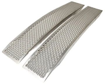 Heavy-Duty 1000kg Aluminum Curved Ramps - Set of 2, 2m Length