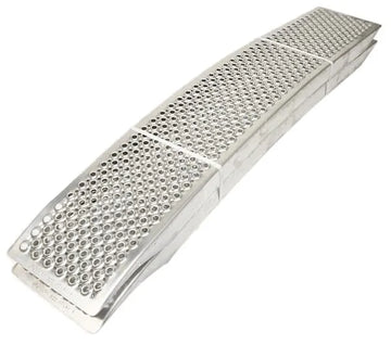Heavy-Duty 1000kg Aluminum Curved Ramps - Set of 2, 2m Length
