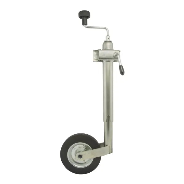 Heavy Duty Jockey Wheel FC242 with Mounting Bracket - 48mm Tube, 200mm Rim