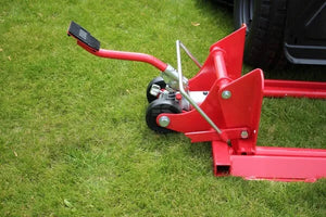 Heavy-Duty Lawnmower Lift for Ride-On Mowers - Easy Maintenance and Cleaning