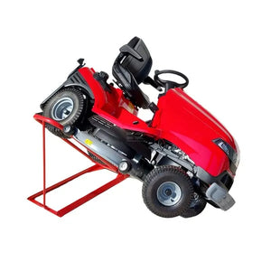 Heavy-Duty Lawnmower Lift for Ride-On Mowers - Easy Maintenance and Cleaning