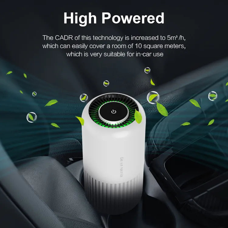 Kinscoter Portable Air Purifier Air Cleaner Car Air Purifier