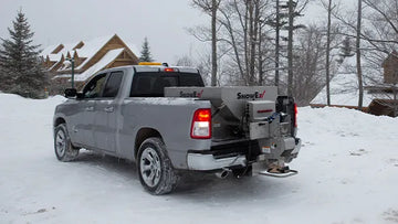 SnowEx Helixx 12140 Stainless Steel Compact Salt Spreader for UTVs and Trucks