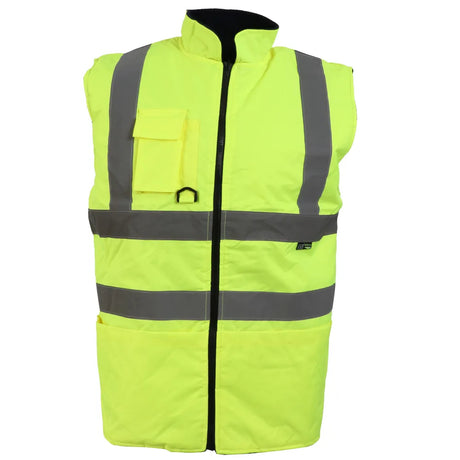 Hi-Vis Lined Fleece Bodywarmer
