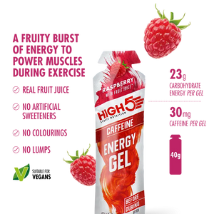 HIGH5 Energy Gel Mixed Flavour Pack (20 Sachets) - Caffeinated & Non-Caffeinated