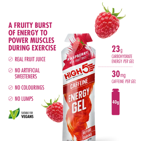 HIGH5 Energy Gel Mixed Flavour Pack (20 Sachets) - Caffeinated & Non-Caffeinated
