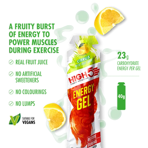 HIGH5 Energy Gel Mixed Flavour Pack (20 Sachets) - Caffeinated & Non-Caffeinated