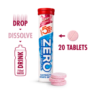 High5 Zero Triple Pack - Berry, Citrus, Tropical | Sugar-Free Electrolyte Tablets