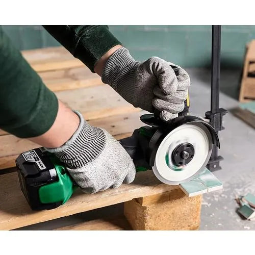 Hikoki G18DSL2 18V 115mm Mini Angle Grinder - Body Only with Grinding Disc, Compact & Durable