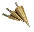Hilka 3 Piece HSS Step Drill Set.