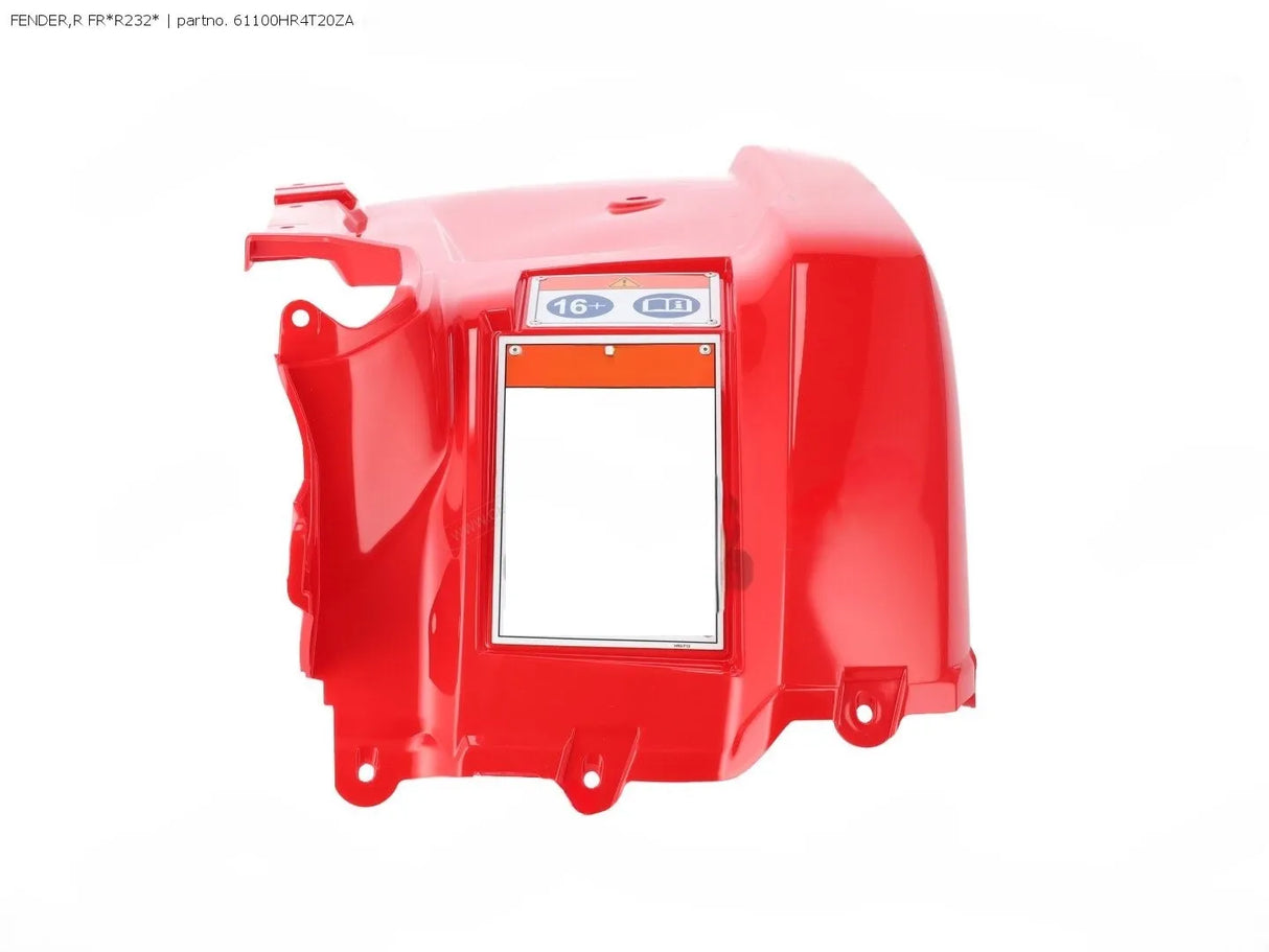 Honda Front Right Fender | 61100-HR4-T20ZA - Genuine Replacement for Honda ATV Models