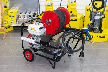 Honda GX390 Petrol Pressure Washer 13HP 3000 PSI with 30m Reel – Heavy Duty, 200 Bar, 21 L/min Flow Rate