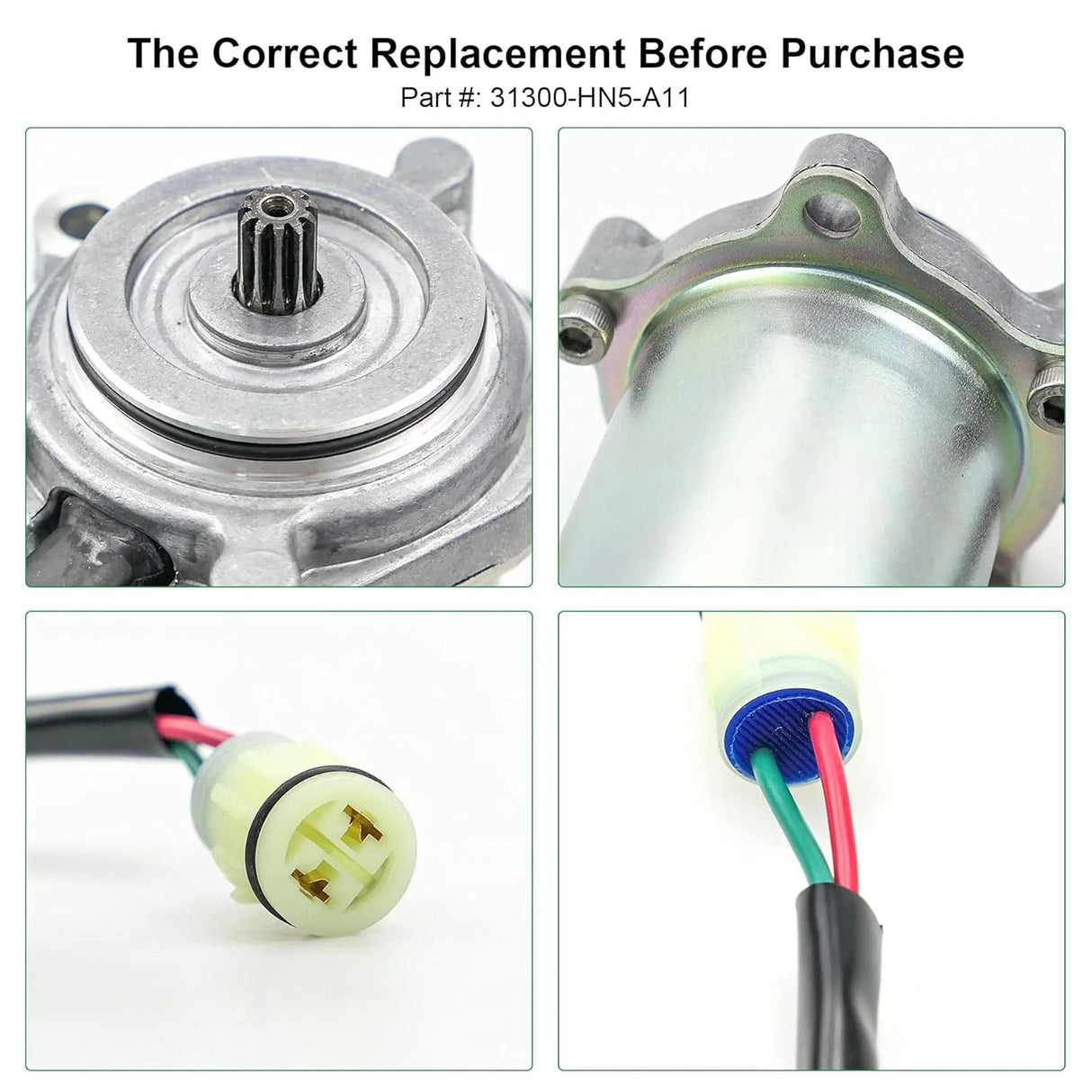 Honda OEM Control Motor | 31300-HN5-A11 - Compatible with Honda TRX350FE/TRX350TE Rancher 2000-2006