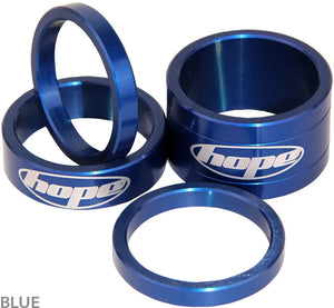 Hope Space Doctor Spacer Kit - CNC Machined 2014 T6 Aluminium Spacers for 1 1/8" Steerers