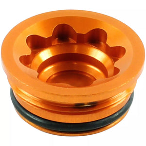 Hope V4 Small/E4 Bore Cap - Orange CNC Machined Caliper Cap | HBSP302