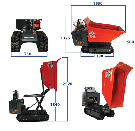 Slanetrac HT1000 Diesel Track Dumper