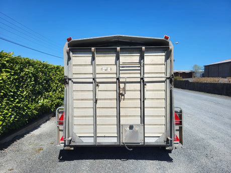 Hudson 12ft x 6ft Tri Axle Livestock Trailer